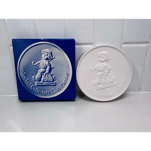 Vintage Goebel Collectors Club Member Bisque Medallion